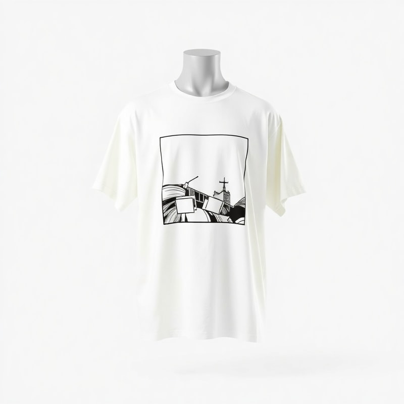Manga Panel Tee — White
